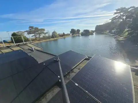 Bird mess and dust removed from solar panels